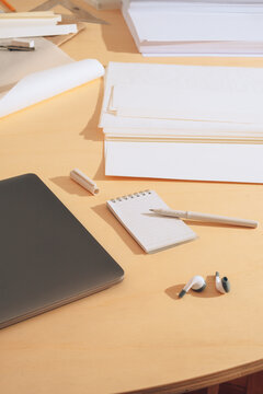 Working desk chaos