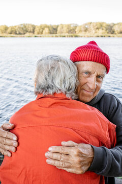 Tender embrace of a man and a woman