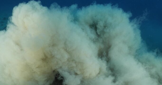 sand underwater moving making shapes  no gravity like sand storms and clouds