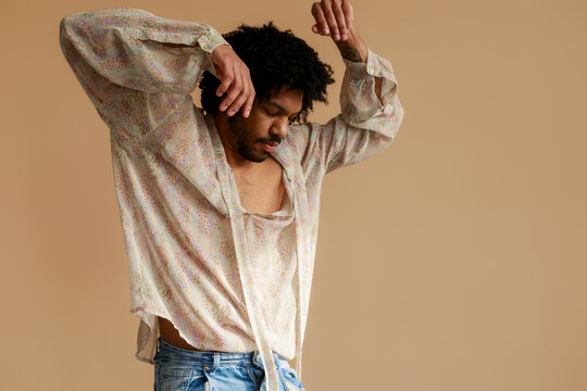 Man Dancing in Casual Clothes 