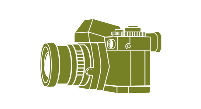 Green Camera Device Photo Equipment.