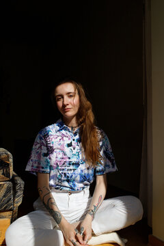 woman in the room