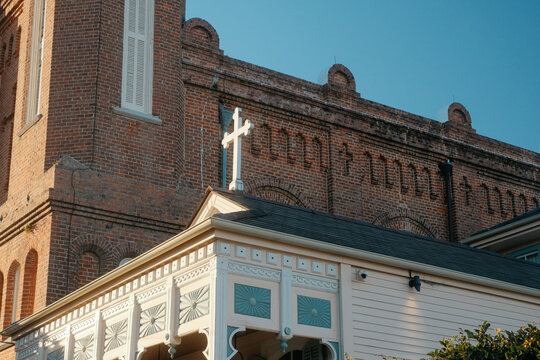 Historic Building with Cross Marigny Neighborhood New Orleans