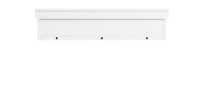 4k Resolution Video: Industrial Access And Security Concept. Minimal White Roller Garage Door Animated in Closed and Open Position On White Background With Alpha Matte