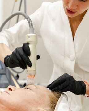 RF Lifting Facial Skin Tightening Treatment in Clinic