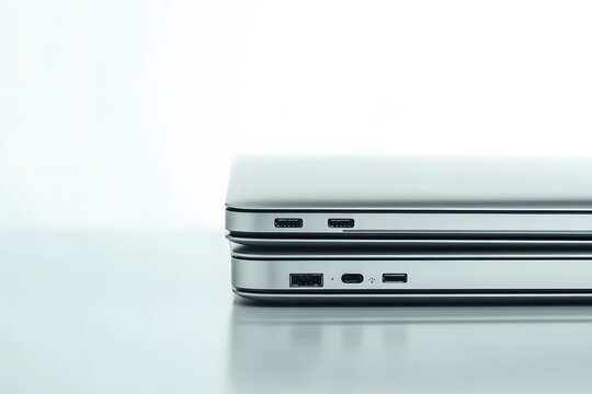 A stack of three smartphones with blank screens
