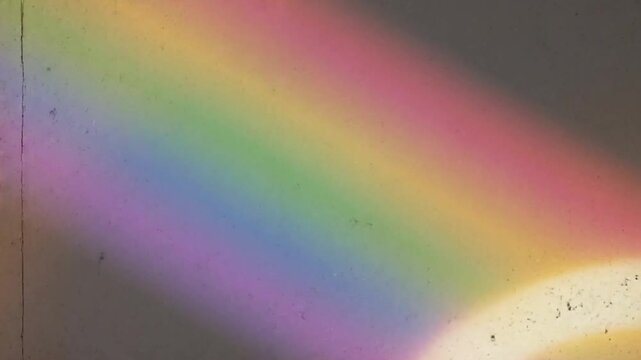 Retro rainbow light leak background video