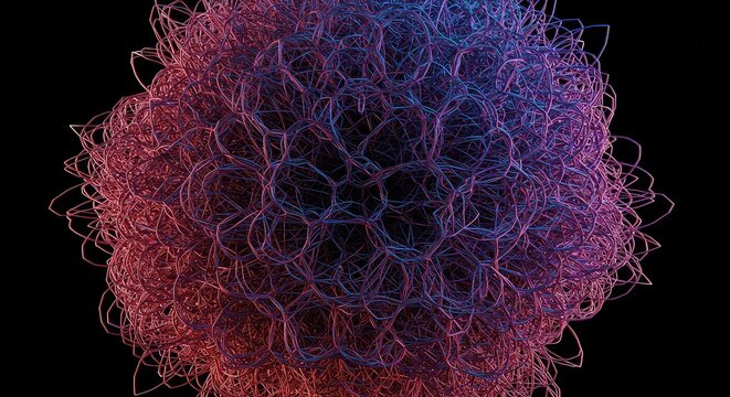 A dense explosion of interconnected lines and randomized forms suggesting deep visual complexity and structural confusion ,texture ,artistic ,jumble