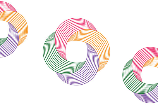 Editable Colorful Geometric Pattern Shape Design