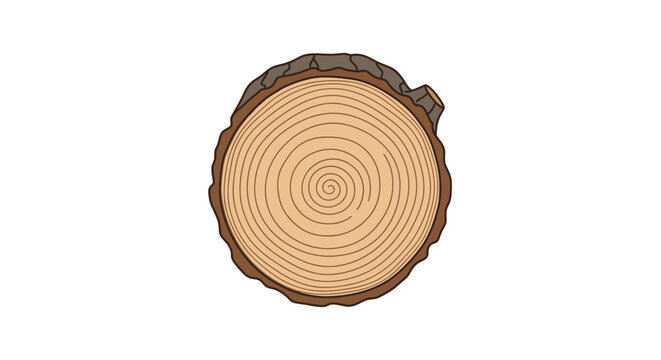 Tree Trunk Cross Section.