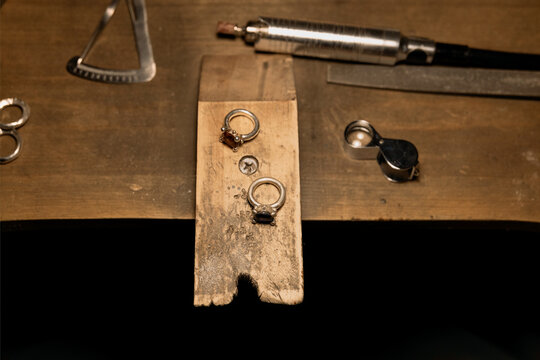 Working Table Of A Jeweler