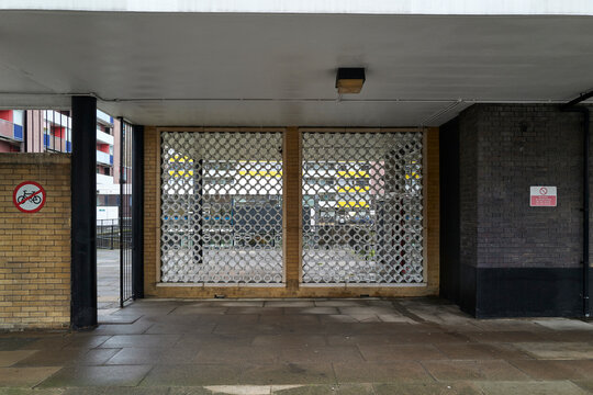 MCM Breezeblock wall at Golden Lane Estate