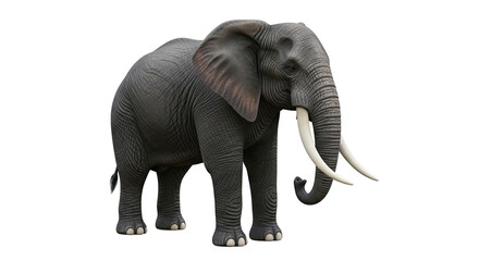 Fototapeta premium Realistic 3D Render of an African Elephant