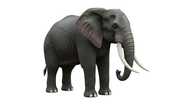 Realistic 3D Render of an African Elephant