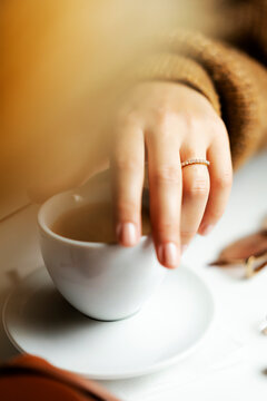 Coffee break close up