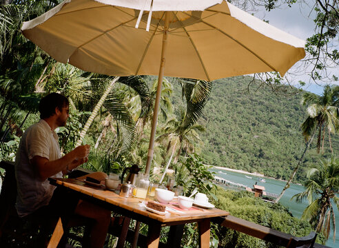 Hotel Breakfast with a View