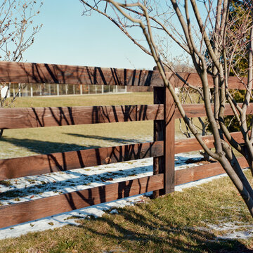 Fence with shadows