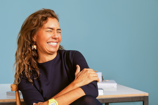 Laughs Entrepreneur Portrait