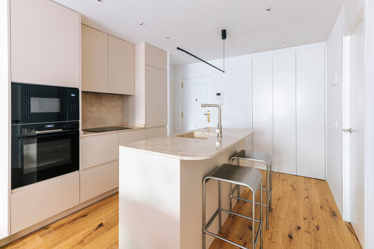 Contemporary Kitchen Island View