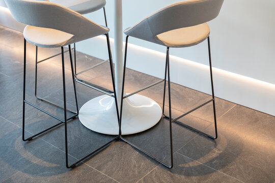 Cafe table close up  