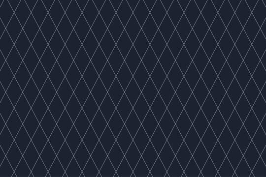 Elegant silver diamond line pattern on dark navy background