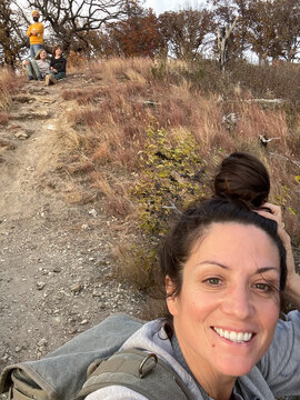 Hiking Selfie on Bluff Trail