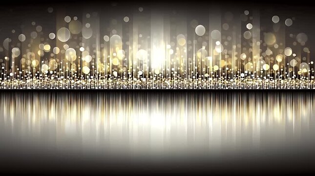 Elegant gold bokeh background with a shimmering effect abstract vector illustration perfect for luxury branding event invitations and sophisticated design projects