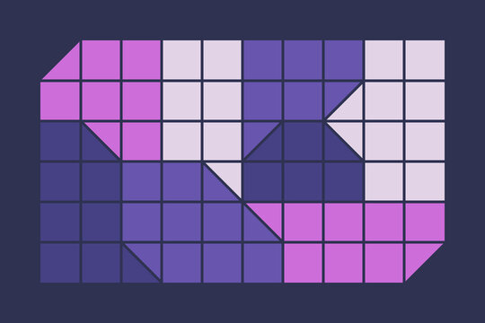 Geometric shapes mosaic