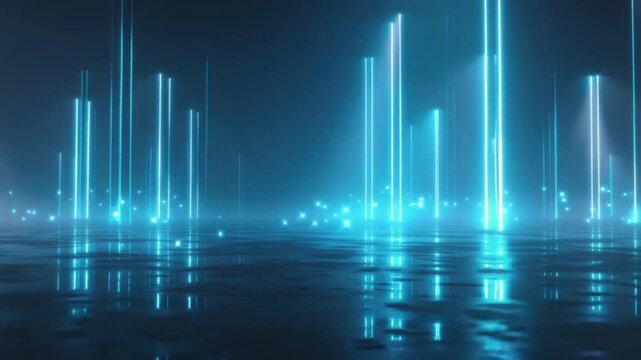 abstract blue background with lines