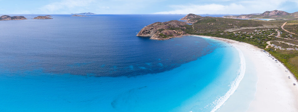 Aerial View Over Luck Bay Esperance