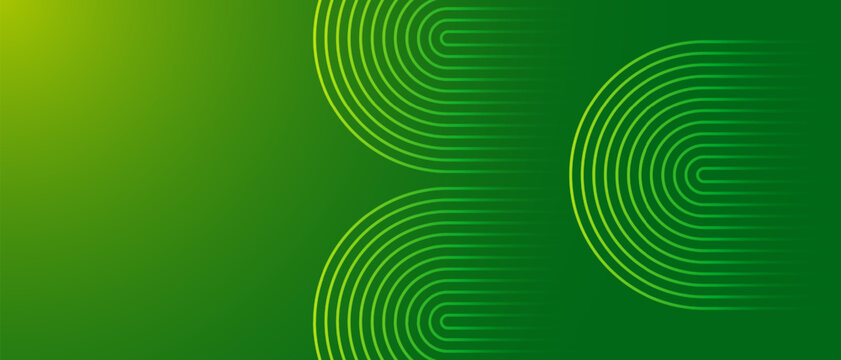 Modern lime green gradient background. Abstract concentric line patterns. Minimalist geometric backdrop for technology or nature themes. Creative professional vector design.