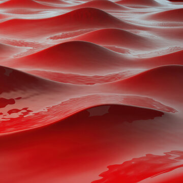 A pixelated image of a red and purple abstract design isolated on white background, illustration
