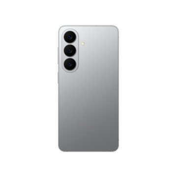 Smartphone 26 Silver Shadow, Isolated, back view.