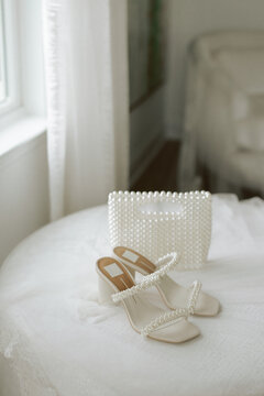Pearl Shoes and Purse