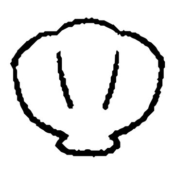 貝の線画