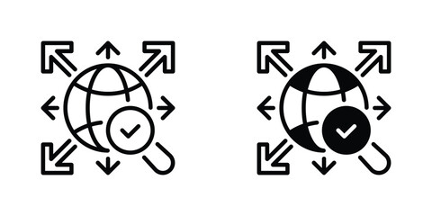 Market Expansion Vector Line Icon for Business and Marketing © Guna Studio