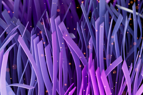 Abstract Purple Fiber Flow Background