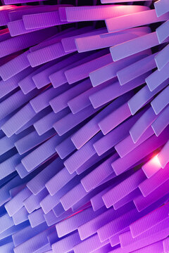 Curved Violet Layer Pattern