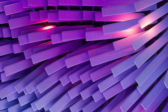 Layered Purple Geometric Surface