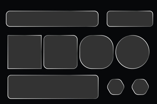  Control center widget for smartphone and web app, vector illustration.