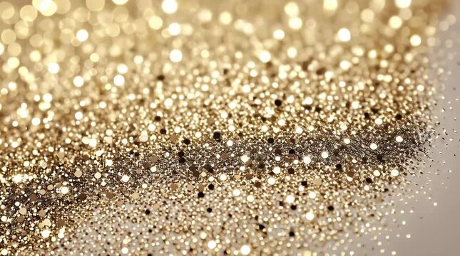 Luxurious gold glitter texture background with a soft focus and bokeh effect perfect for elegant designs cosmetics advertising luxury branding and celebratory events