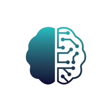 brain logo design template illustration vector