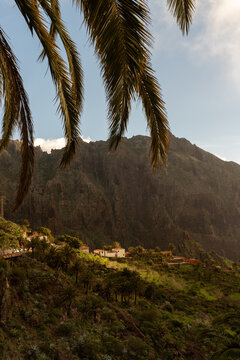 Masca hillside houses view