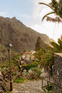 Masca village mountain path