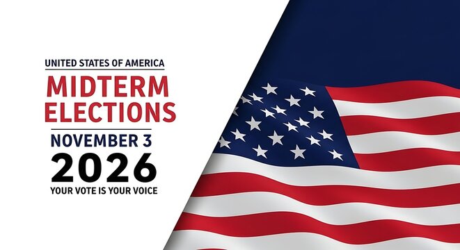United states midterm elections poster for november 3 2026