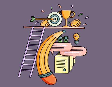 Ladder to success.