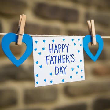 Heartfelt happy father's day banner celebrating dad with love and appreciation