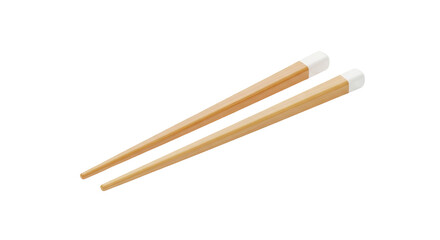 Obraz premium Natural Bamboo Chopsticks with White Tips