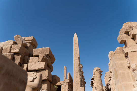 Obelisk in Karnak Temple, Luxor, Egypt