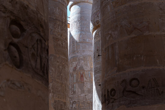Columns at Karnak Temple, Luxor, Egypt
